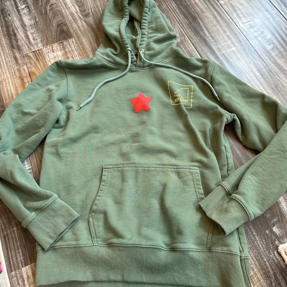 Travis Scott Astroworld Green and Red Casual Hoodie with Emblem